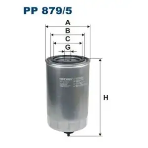 FILTRON Yakıt Filtresi (Vidalı Filtre) (PP 879/5) - Ağır Vasıta