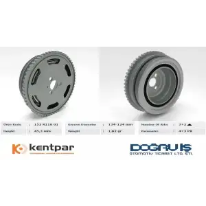 KENTPAR Krank Kasnağı (KENT 152 K118 01) - Fiat / Alfa / Lancia
