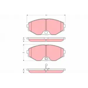 TRW Fren Balatası (Ön) (GDB3273) - Japon Araçları