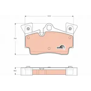 TRW Fren Balatası Arka (Fdb1835) - VW Grubu (VW/Audi/Seat/Skoda) GDB1652