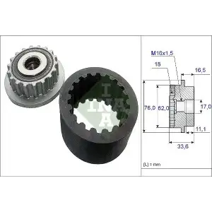 INA Kaplin Kayış Seti (Kayis+kaplin K01eg1) - VW Grubu (VW/Audi/Seat/Skoda) 535 0186 10