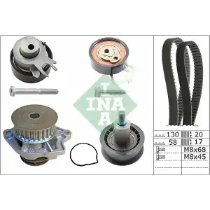 INA Triger Seti (Devirdaimli / 130 Dış (3 Bilyalı)) - VW Grubu (VW/Audi/Seat/Skoda) 530 0538 30