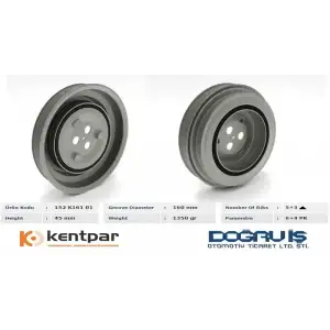 KENTPAR Krank Kasnağı (KENT 152 K161 01) - Peugeot / Citroën / DS