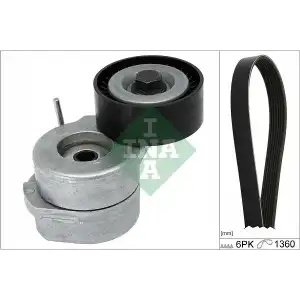 INA V Kayış Seti (V Kayışı / V Kayış Gergisi Komple) (529 0293 10) - Opel