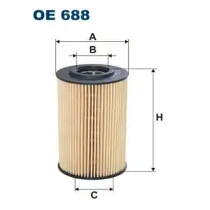 FILTRON Yağ Filtresi (E115h01d208 / Ox388d) - VW Grubu (VW/Audi/Seat/Skoda) OE 688