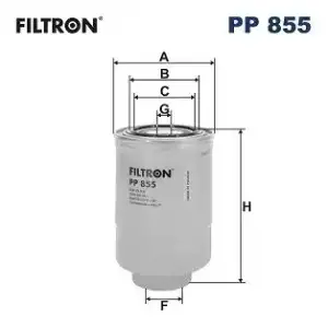 FILTRON Yakıt Filtresi (9m34 9150 Aa/xm3j-9150-aa/6m34-9150-aa//wl81-13za5/23390-64480) - Ford PP 855