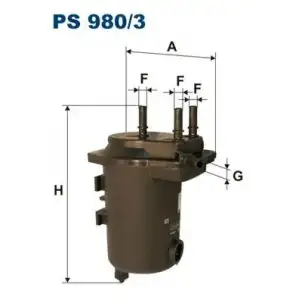 FILTRON Yakıt Filtresi (Mazot Filtresi) (PS 980/3) - Renault / Dacia