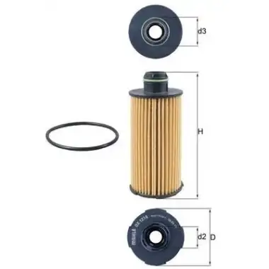 MAHLE Yağ Filtresi (MHL OX1219D) - Fiat / Alfa / Lancia