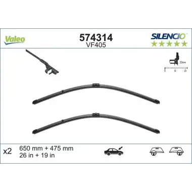 VALEO Silecek Süpürgesi Ön Takım (574314) - Ford