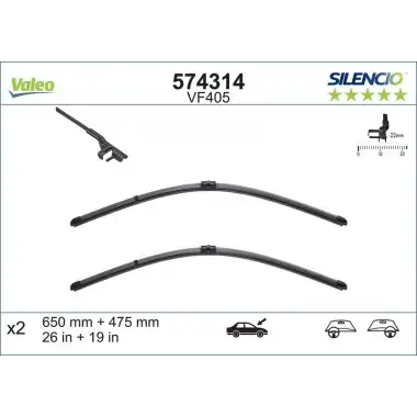 VALEO Silecek Süpürgesi Ön Takım (574314) - Ford