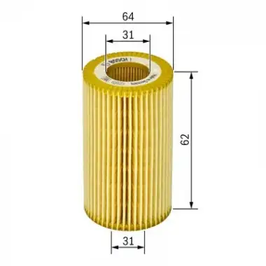 BOSCH Yağ Filtresi (Ox360d / E37hd84) - VW Grubu (VW/Audi/Seat/Skoda) 1457429194