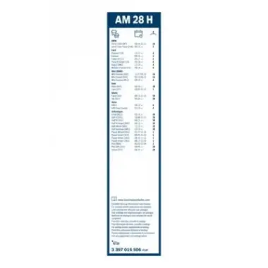 BOSCH Silecek Süpürgesi Arka (280 MM) (3397016506) - VW Grubu (VW/Audi/Seat/Skoda)