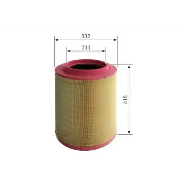 BOSCH Hava Filtresi (Filtre Elemanı) (F026400535) - Ağır Vasıta
