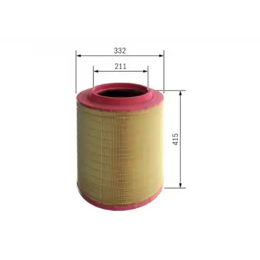 BOSCH Hava Filtresi (Filtre Elemanı) (F026400535) - Ağır Vasıta