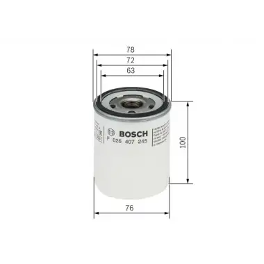 BOSCH Yağ Filtresi (FWD) - Ford F026407245