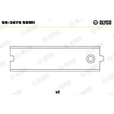GLYCO Piston Kol Burcu (80mm F8Q 706) - Renault / Dacia GLY 55-3875 SEMI