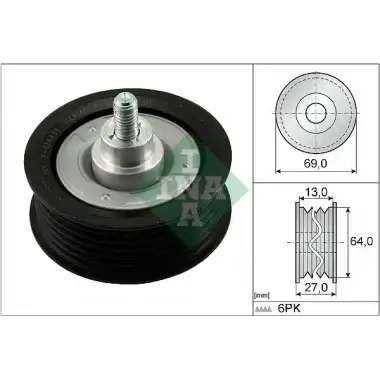 INA V Kayış Gergi Rulmanı (5751.f0/9658142480/9678325280/6c1q 19a216 AB) - Ford 532 0477 10