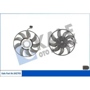 KALE Fan Motoru (342795) - VW Grubu (VW/Audi/Seat/Skoda)