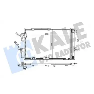 KALE Klima Radyatörü (Al/brz 540x380x16) - Opel 350650