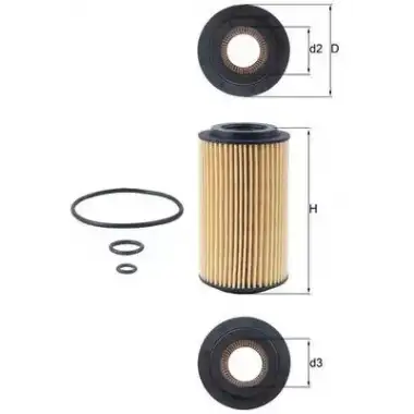 MAHLE Yağ Filtresi (MHL OX153D4) - Fiat / Alfa / Lancia
