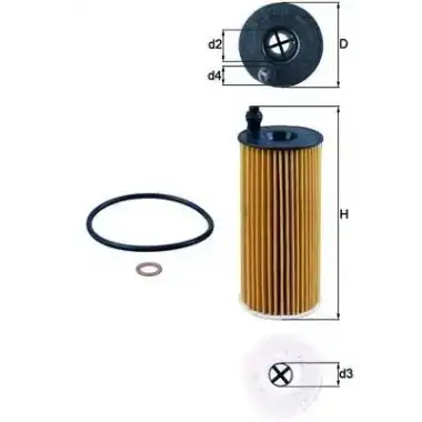 MAHLE Yağ Filtresi (E204hd218) - BMW / Mini MHL OX404D