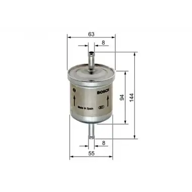 BOSCH Yakıt Filtresi (Tirnaksiz) - Opel 0450905280
