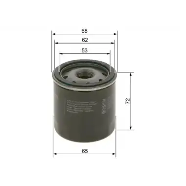 BOSCH Yağ Filtresi (0986452028) - Japon Araçları