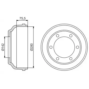 BOSCH Kampana Arka (Çift Teker) - Ford 0986477195