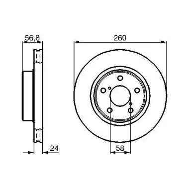 BOSCH Fren Diski Ön (0986478293) - Japon Araçları