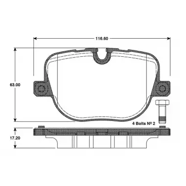 BOSCH Fren Balatası Arka (0986494409) - BMW / Mini