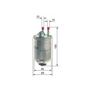 BOSCH Yakıt Filtresi (09864B2007) - Ford