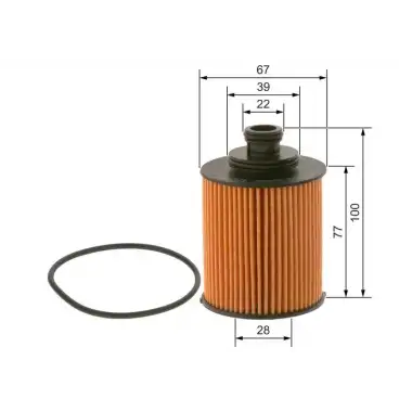 BOSCH Yağ Filtresi (09864B7005) - Fiat / Alfa / Lancia