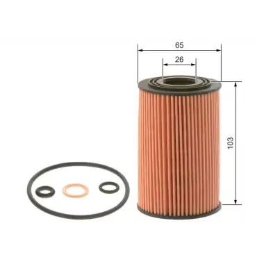 BOSCH Yağ Filtresi (263303c300 - 263203c30a) - Kore Araçları (Hyundai/Kia) 09864B7029