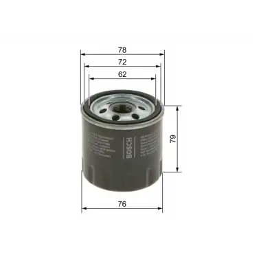 BOSCH Yağ Filtresi (09864B7043) - Renault / Dacia