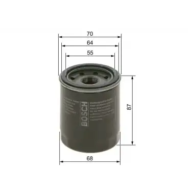 BOSCH Yağ Filtresi (09864B7063) - Fiat / Alfa / Lancia