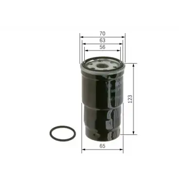 BOSCH Yakıt Filtresi (0986TF0166) - Japon Araçları
