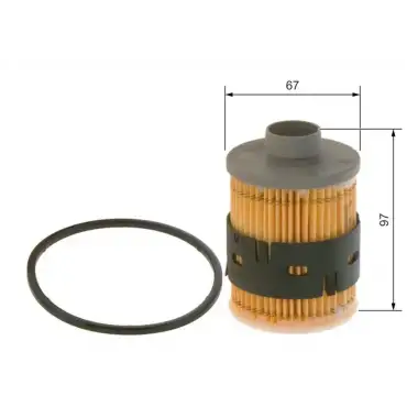 BOSCH Yakıt Filtresi (Mazot Filtresi) (1457070001) - Fiat / Alfa / Lancia