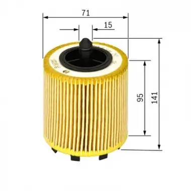 BOSCH Yağ Filtresi (E19h D83 / OX 188d) - VW Grubu (VW/Audi/Seat/Skoda) 1457429192