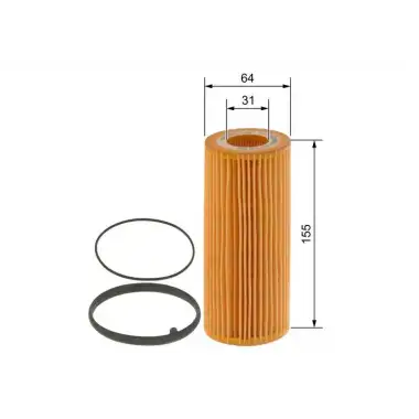 BOSCH Yağ Filtresi (E32hd184) - VW Grubu (VW/Audi/Seat/Skoda) 1457429268