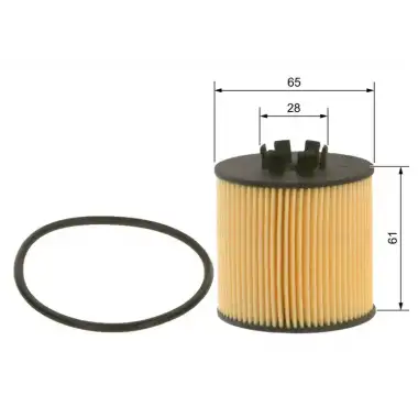 BOSCH Yağ Filtresi (Ox341d / E320h01d84) - VW Grubu (VW/Audi/Seat/Skoda) 1457429301