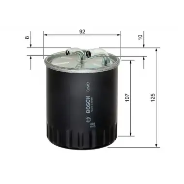 BOSCH Yakıt Filtresi (H140wk01) - Mercedes-Benz 1457434437
