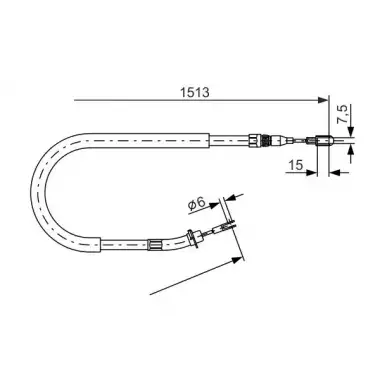 BOSCH EL Fren Teli (1987477852) - VW Grubu (VW/Audi/Seat/Skoda)