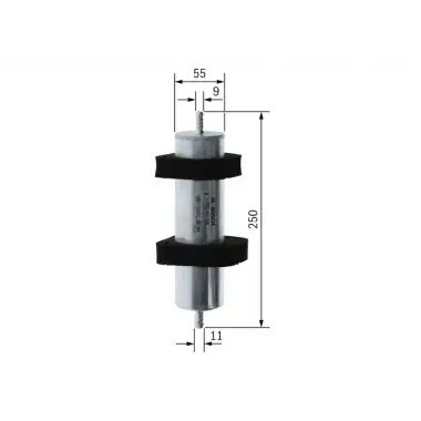 BOSCH Yakıt Filtresi (Kl596 / H326wk) - VW Grubu (VW/Audi/Seat/Skoda) F026402068