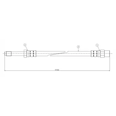 CAVO Fren Hortumu Arka (Sag-sol) (CAVO C800 365A) - BMW / Mini