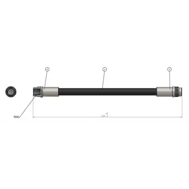 CAVO Fren Hortumu Arka (200 MM) - Peugeot / Citroën / DS CAVO C800 564A