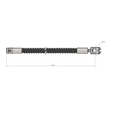 CAVO Fren Hortumu Arka ((427 Mm)) - VW Grubu (VW/Audi/Seat/Skoda) CAVO C900 220A