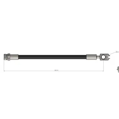 CAVO Fren Hortumu Arka ((285 Mm)) - VW Grubu (VW/Audi/Seat/Skoda) CAVO C900 642A