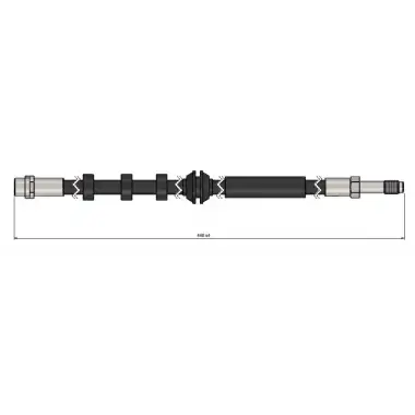 CAVO Fren Hortumu Arka (30796) - VW Grubu (VW/Audi/Seat/Skoda) CAVO C900 655A