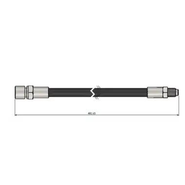 CAVO Fren Hortumu Arka (482 MM) - Mercedes-Benz CAVO C900 670A
