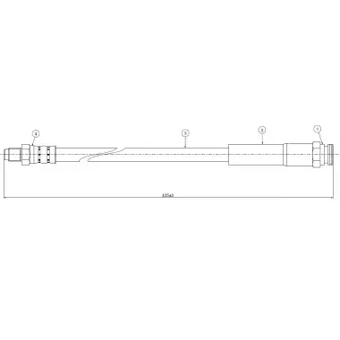 CAVO Fren Hortumu Ön (CAVO CF03) - Fiat / Alfa / Lancia